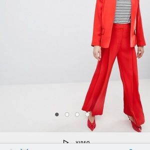 Frontb be pleated pants